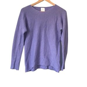 Betta lilac merino wool cashmere blend long sleeve knit sweater size Xsmall